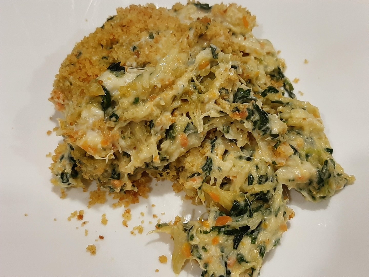 Bacalhau com Espinafres e Cenoura