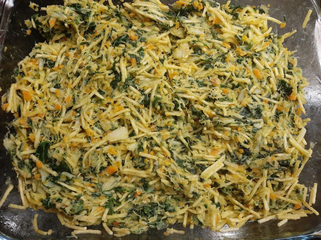 Bacalhau com Espinafres e Cenoura