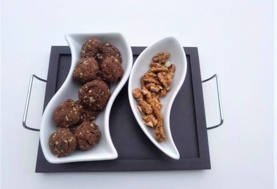 Biscoitos de Alfarroba Noz