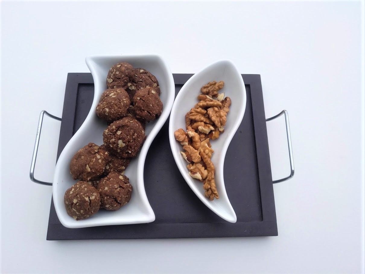 Biscoitos de Alfarroba Noz