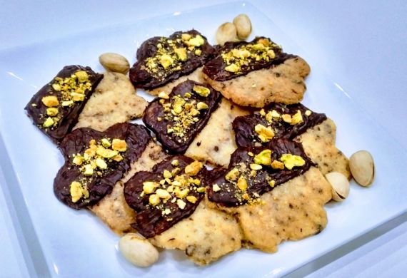 Bolachas Chocolate Pistácio