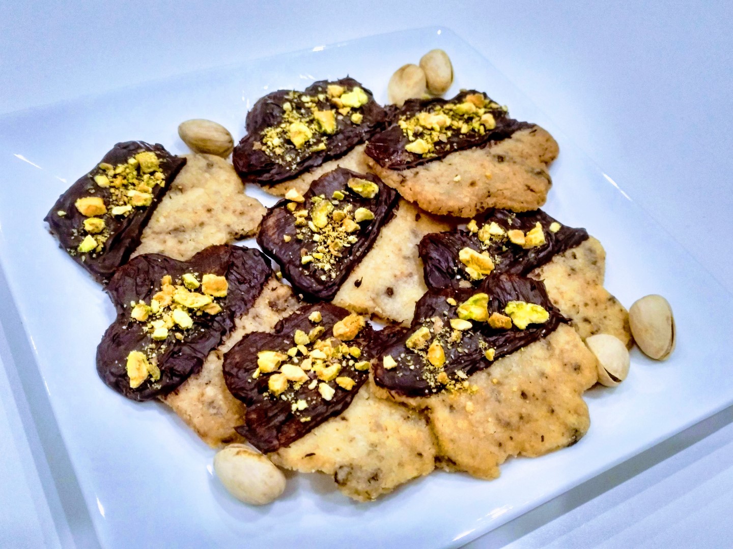 Bolachas Chocolate Pistácio