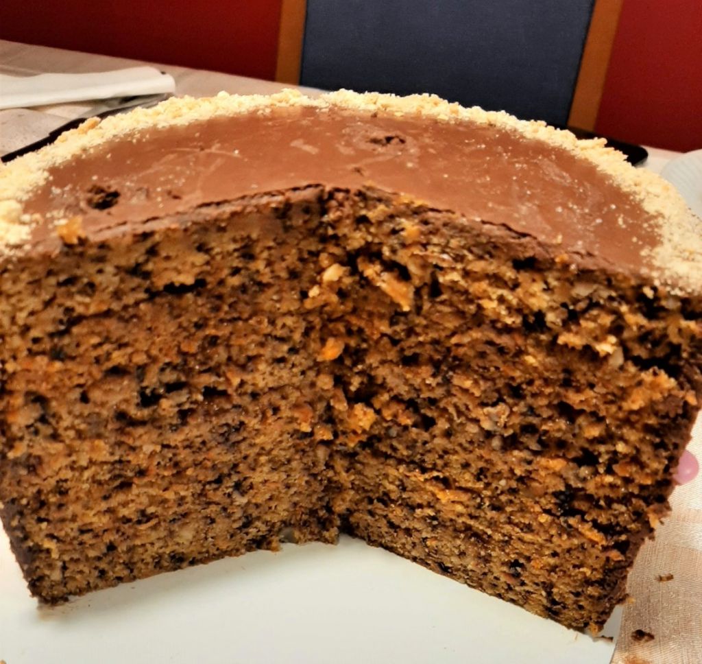 Bolo de Noz, Cenoura e Canela