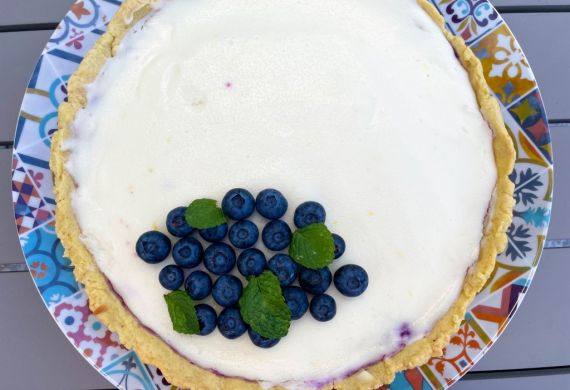 Tarte Limão Mirtilos