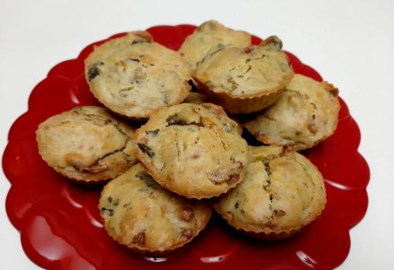 Muffins Fiambre Cogumelos