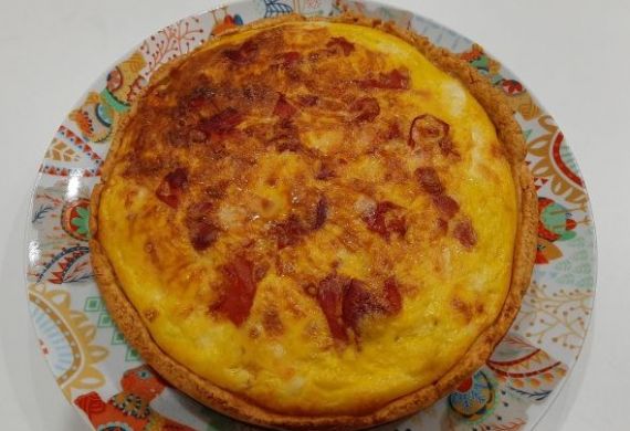 Quiche de Presunto e Brie