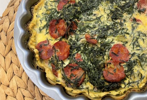 Quiche de caldo verde